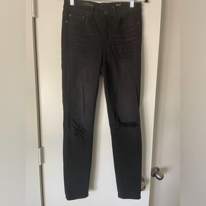 J. Crew Lookout Black High Rise Skinny Denim Jean Sz 27